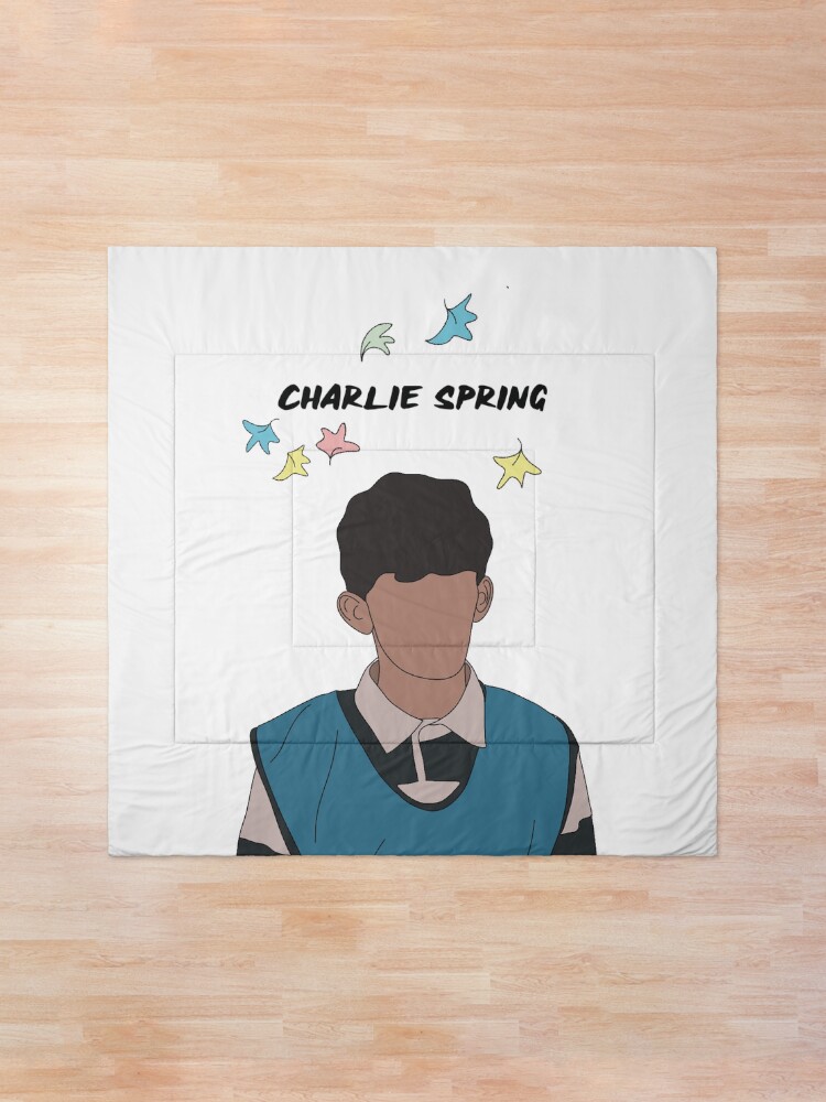 Thumbnail 1 of 6, Comforter, Charlie spring heartstopper art designed and sold by maddiesldesigns.