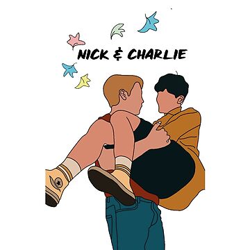 Artwork thumbnail, Nick Nelson and Charlie Spring, heartstopper art by maddiesldesigns