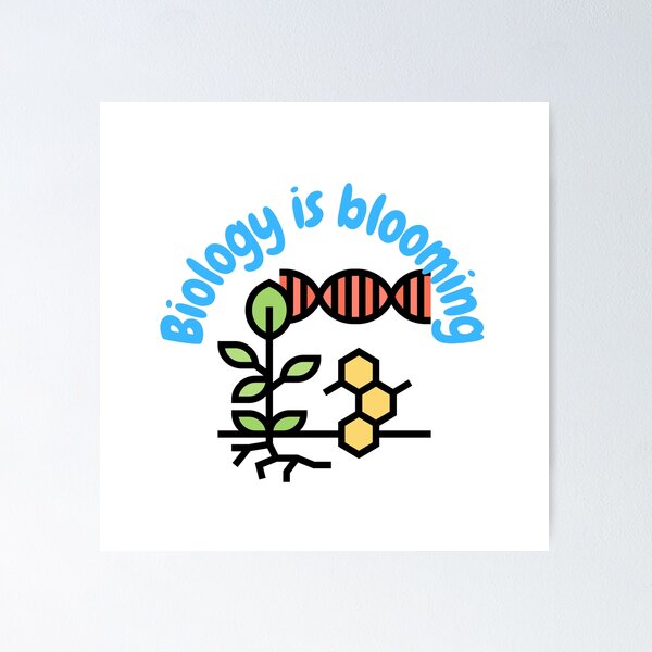 Item preview, Biology is blooming, biology and botany pun designed and sold by NoetherSym.