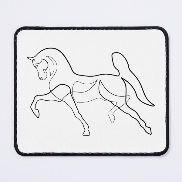 Item preview, Powerful arabian horse one line art designed and sold by ToniChavorska.