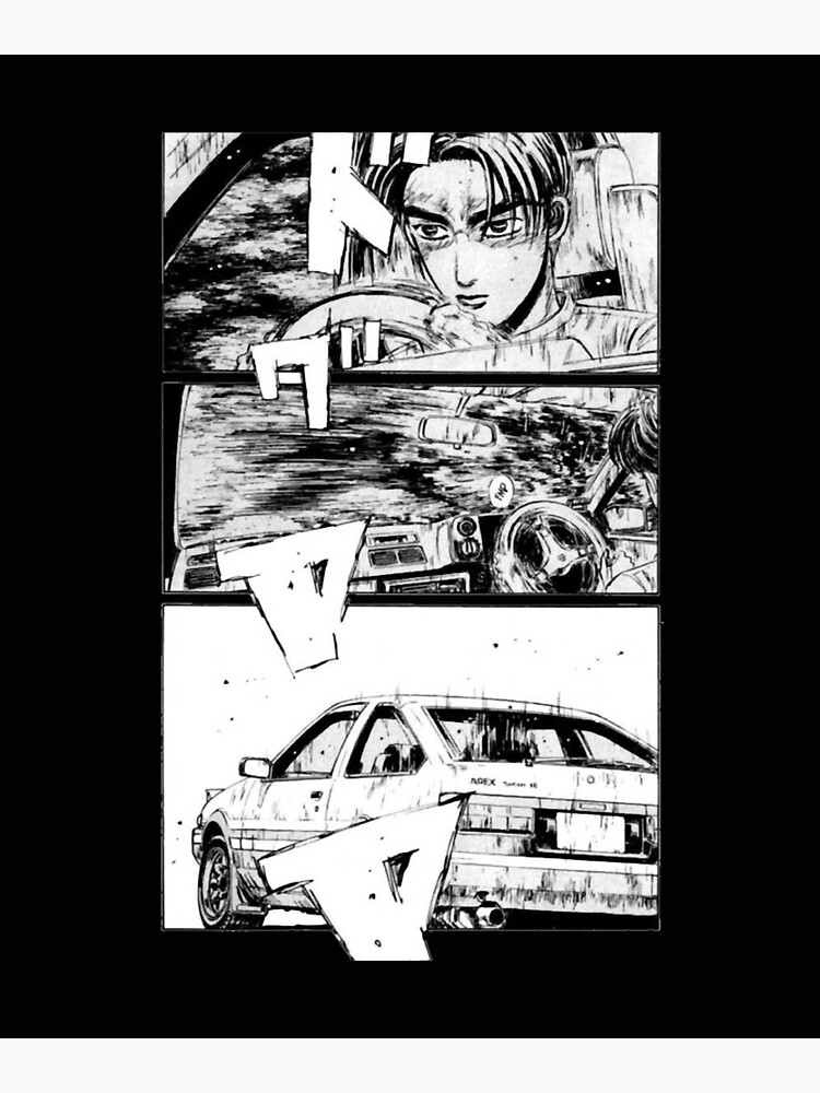 Initial D Manga Takumi Drift  Poster for Sale by GABRIELFAUVER