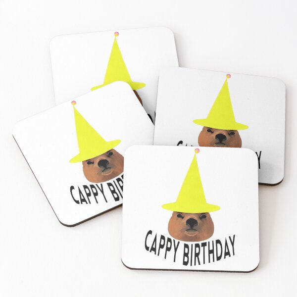 Item preview, Cappy birthday cute capybara happy birthday designed and sold by CuteCapybara.