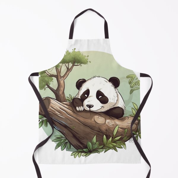 Item preview, Cute panda on a tree trunk designed and sold by Shufflezz.