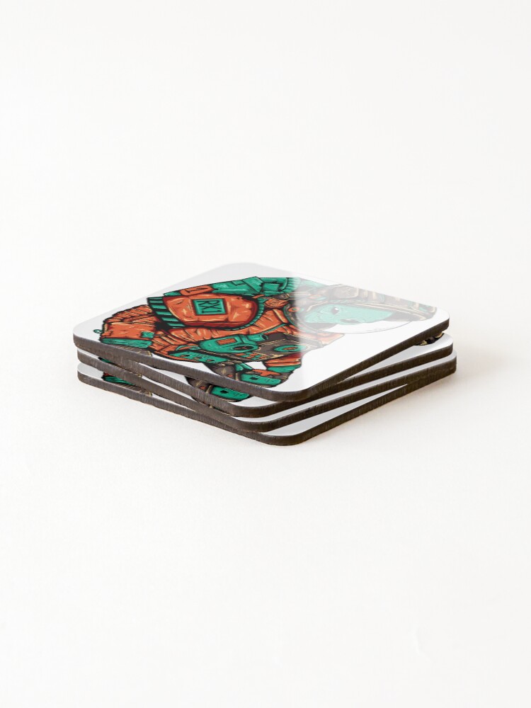 Thumbnail 4 of 5, Coasters (Set of 4), Spaceman designed and sold by DekWat.