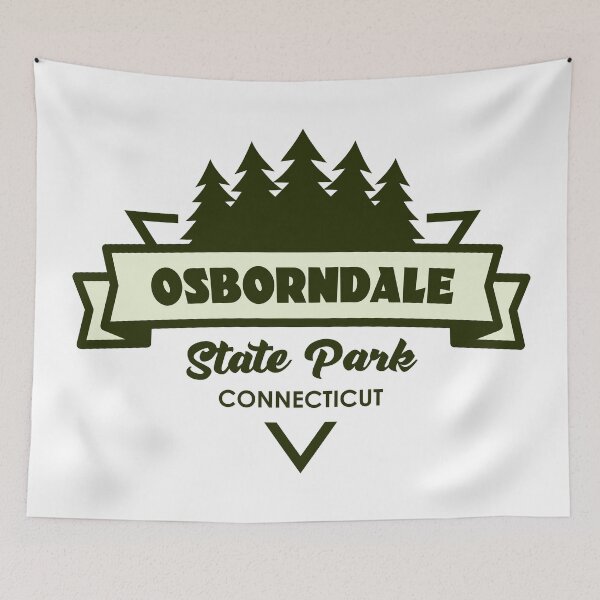 Item preview, Osborndale State Park Connecticut Trees And Ribbon designed and sold by bivenart.