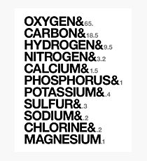 Elements of human body Photographic Print