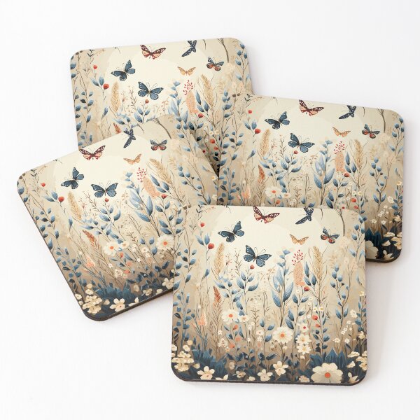 Item preview, Whimsical Wildflower Butterfly Art designed and sold by meggydesigns.