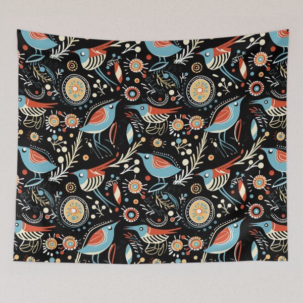 Item preview, Aboriginal Blue Bird Pattern Art Work designed and sold by ddartonline.
