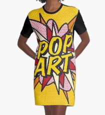 Comic Book POP ART! Graphic T-Shirt Dress