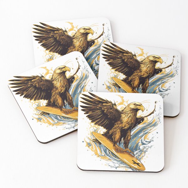 Aperçu de l'œuvre Aigle Surf créée et vendue par DesignArtique.