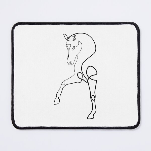 Item preview, Dressage horse one line art designed and sold by ToniChavorska.