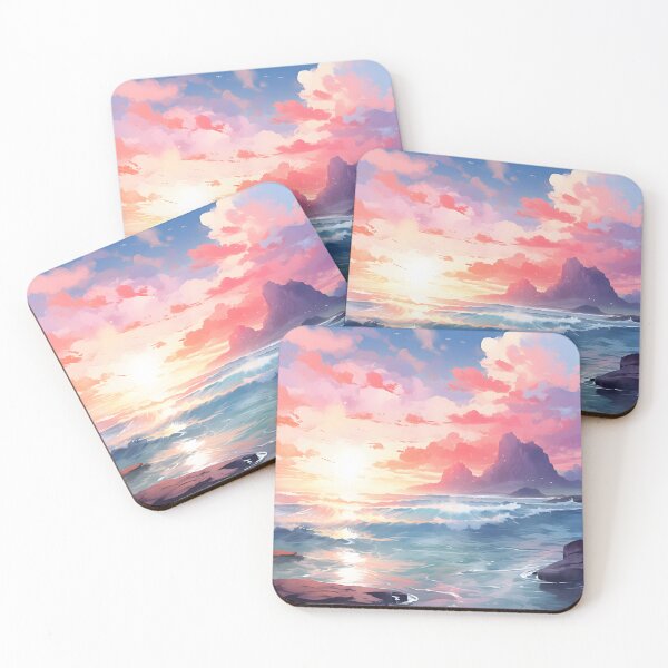 Item preview, Serene Seascape Escape | Watercolor Landscape Canvas designed and sold by Shirtastically.