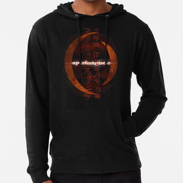 A Perfect Circle Zip Up Hoodie, A Perfect Circle Logo Black Zipper Hooded  Sweatshirt, Hard Rock Merchandise