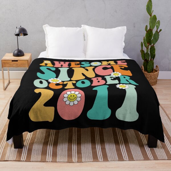Item preview, Awesome Since October 2011 | Made In 2011 | Retro Groovy Birthday designed and sold by Christina-grich.