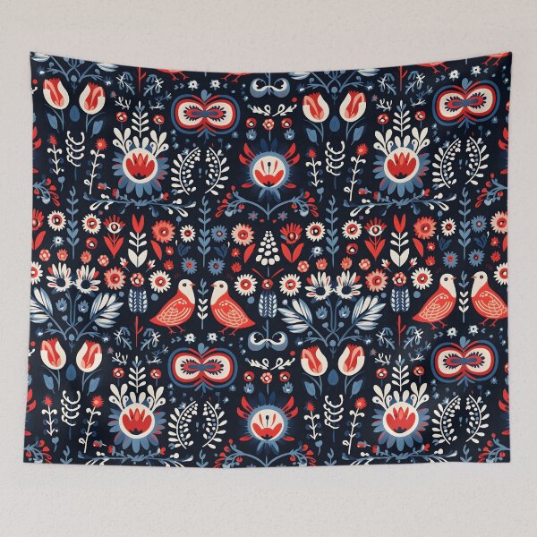 Item preview, Scandinavian folklore with birds designed and sold by FK-UK.