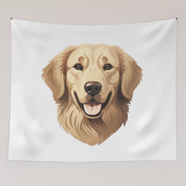 Item preview, Meet 'Buddy': Majestic Golden Retriever Icon Radiating Canine Splendor designed and sold by Christian Weiss.