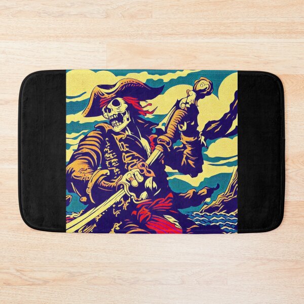 Item preview, Fantasy Pirate Anime - Woodcut 1 designed and sold by CrankyOldDude.