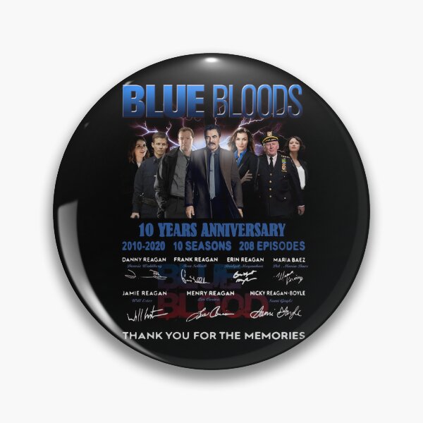 Artikelvorschau, 10-jähriges Jubiläum der Blue Bloods, alle Darsteller unterschrieben, Danke für die Erinnerungen entworfen und verkauft von TrentMarshall.