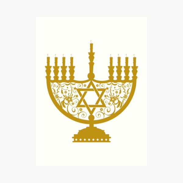 #Menorah, #sacred, #candelabrum, seven branches, #Temple, #Jerusalem,  #craftsman, #SevenBranches, #SacredCandelabrum Art Print