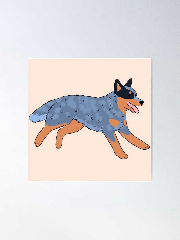 Australian Cattle Dog, head in profile, panting For sale as Framed Prints,  Photos, Wall Art and Photo Gifts