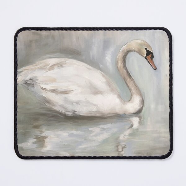 Item preview, Coquette aesthetic vintage painting of a swan designed and sold by Coquette Art.