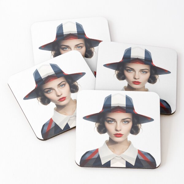 Item preview, United Kingdom UK Woman - Flat Icon Photographic Design designed and sold by Turnzart.