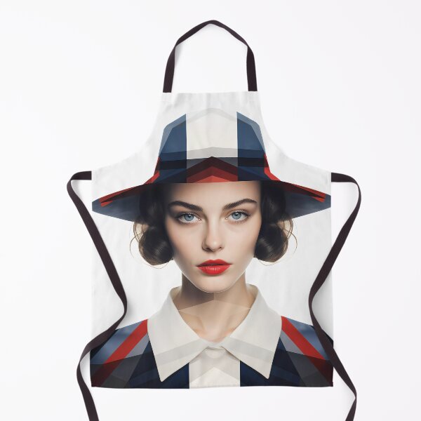 Item preview, United Kingdom UK Woman - Flat Icon Photographic Design designed and sold by Turnzart.
