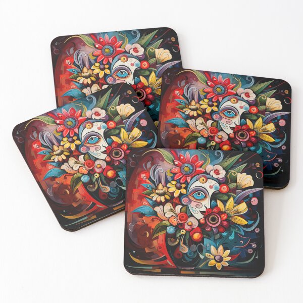 Item preview, tribal flowers designed and sold by patternshoprad.