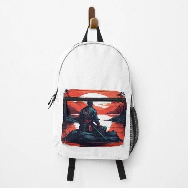 Item preview, Samurai meditating by the water Variation 1 designed and sold by Shufflezz.