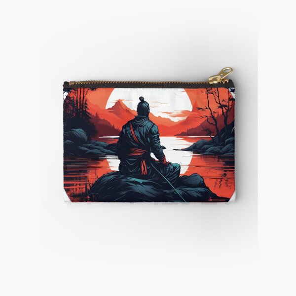 Item preview, Samurai meditating by the water Variation 1 designed and sold by Shufflezz.