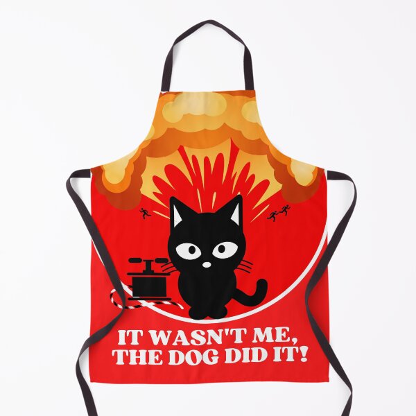 Item preview, It Was Not Me The Dog Did It | Funny Black Cat Explosion designed and sold by McThingummy.