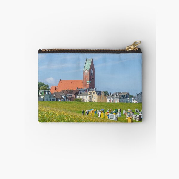 Item preview, Beach chairs on Grünstrand and Garrison Church in Cuxhaven-Grimmershörn designed and sold by Torsten  Krüger.
