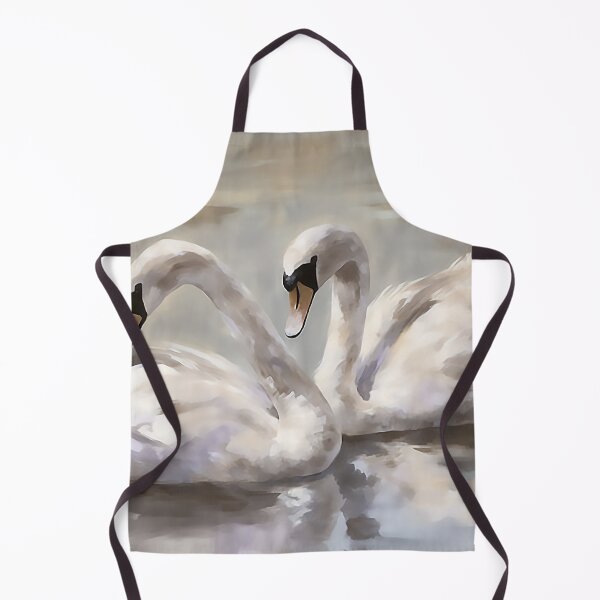 Item preview, Coquette aesthetic vintage painting of two swans designed and sold by Coquette Art.