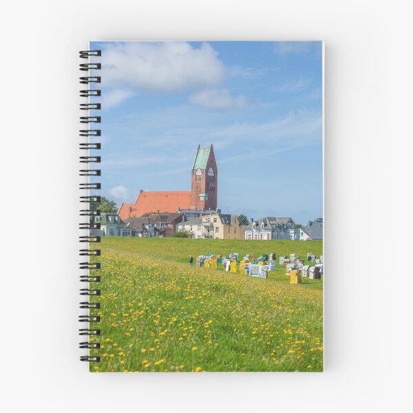 Item preview, Beach chairs on Grünstrand and Garrison Church in Cuxhaven-Grimmershörn designed and sold by Torsten  Krüger.