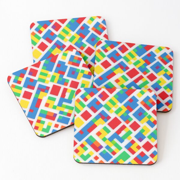 Item preview, Playful brick motifs, colorful pattern designed and sold by CoolPixels.