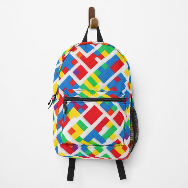 Item preview, Playful brick motifs, colorful pattern designed and sold by CoolPixels.