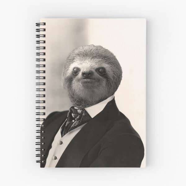 Item preview, Gentleman Sloth #4 - Print / Home Decor / Wall Art / Poster / Gift / Birthday / Sloth Lover Gift / Animal print Canvas Print designed and sold by Furry And  Purry.