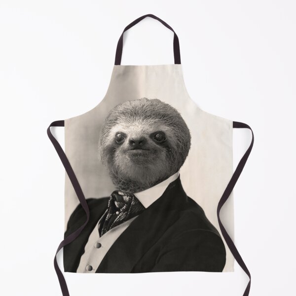 Item preview, Gentleman Sloth #4 - Print / Home Decor / Wall Art / Poster / Gift / Birthday / Sloth Lover Gift / Animal print Canvas Print designed and sold by Furry And  Purry.