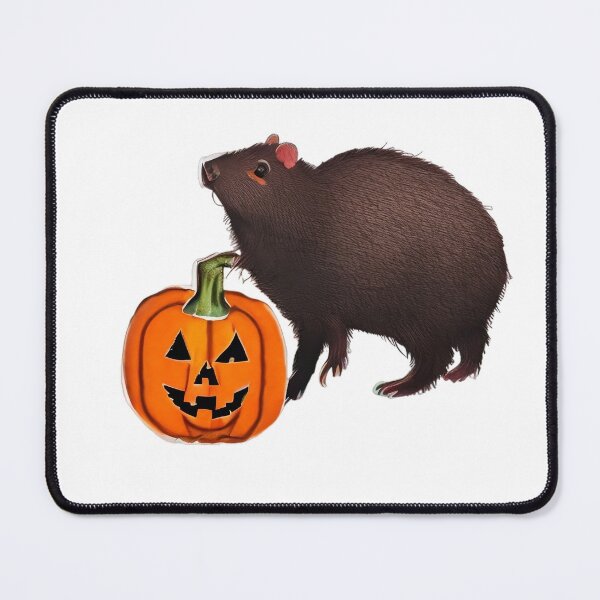 Item preview, Cute capybara halloween pumpkin designed and sold by CuteCapybara.
