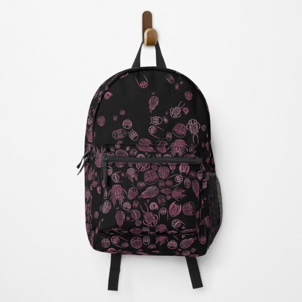 Artikelvorschau, Trilobitenmuster (oval, rosa und schwarz) entworfen und verkauft von EmiliaMoscovich.