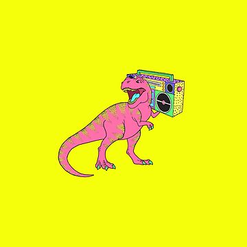 Artwork thumbnail, The Evolution of Music Retro Dinosaur 80's Eighties by SoNifty