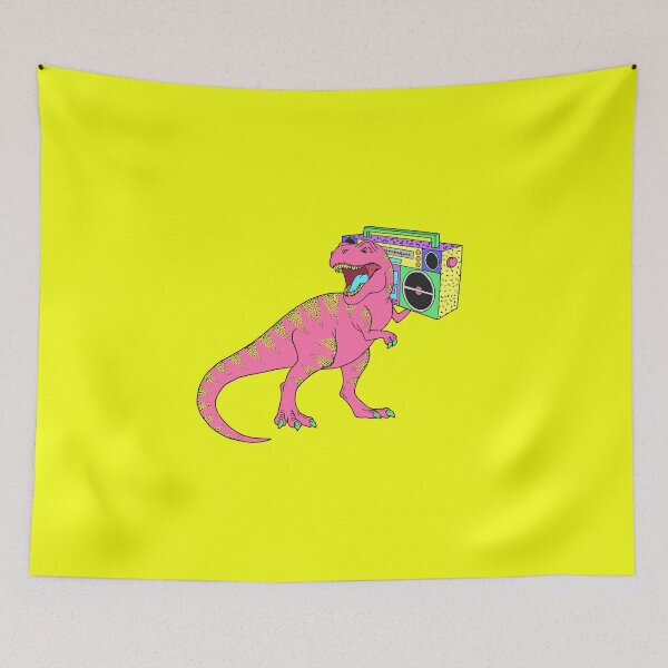 Item preview, The Evolution of Music Retro Dinosaur 80's Eighties designed and sold by SoNifty.