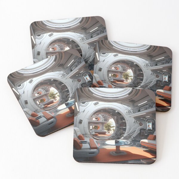 Item preview, Futuristic Space Station | Digital Art designed and sold by Shirtastically.