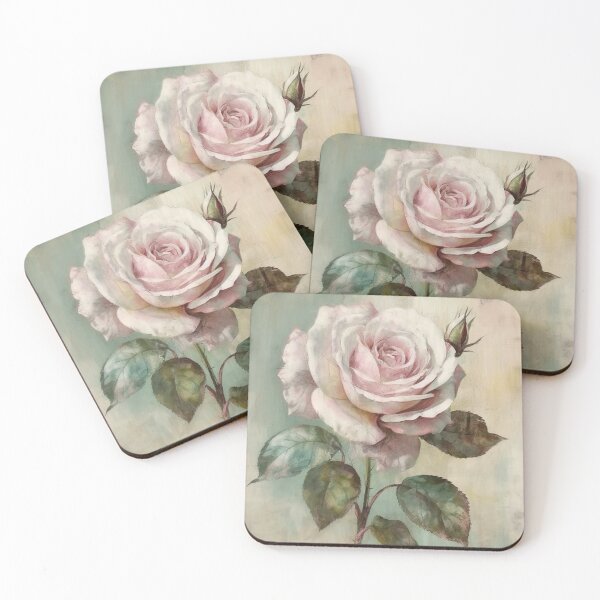 Item preview, Coquette aesthetic vintage painting of a rose designed and sold by Coquette Art.