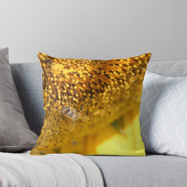 Item preview, bee on sunflower macro shot designed and sold by goceris.