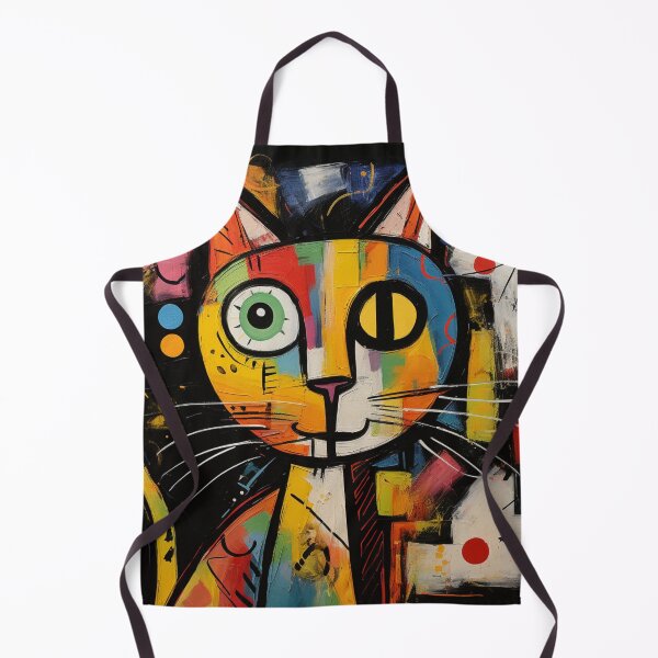 Aperçu de l'œuvre joyeux gatto couleurs abstraites créée et vendue par patternshoprad.