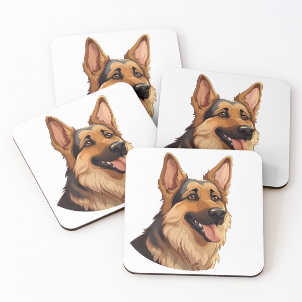 Item preview, Meet 'Max': Commanding German Shepherd Icon Exemplifying Canine Strength designed and sold by Christian Weiss.