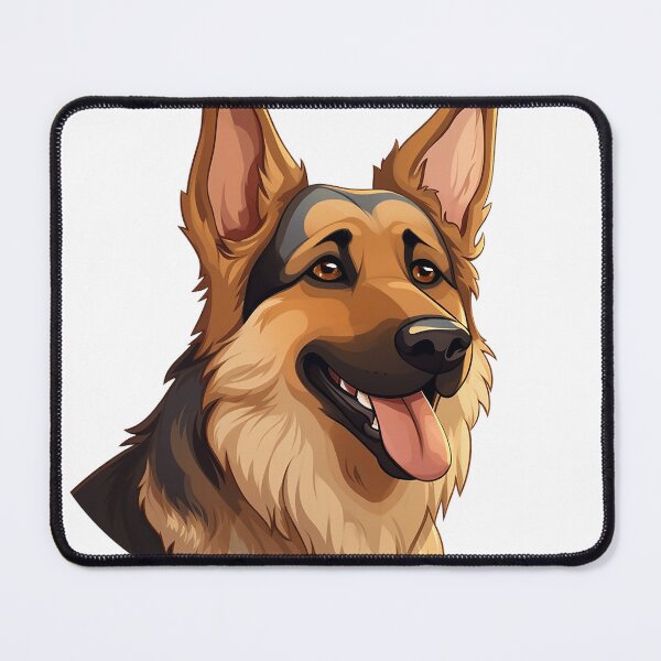 Item preview, Meet 'Max': Commanding German Shepherd Icon Exemplifying Canine Strength designed and sold by Christian Weiss.