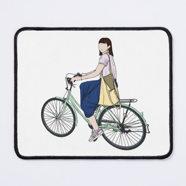 Item preview, The girl on the green bike  designed and sold by berecocopops.