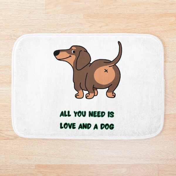 Aperçu de l'œuvre Tout ce dont vous avez besoin c'est de l'amour et un chien créée et vendue par ThreadedExpress.